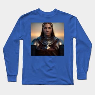 Viking Shield Maiden Long Sleeve T-Shirt